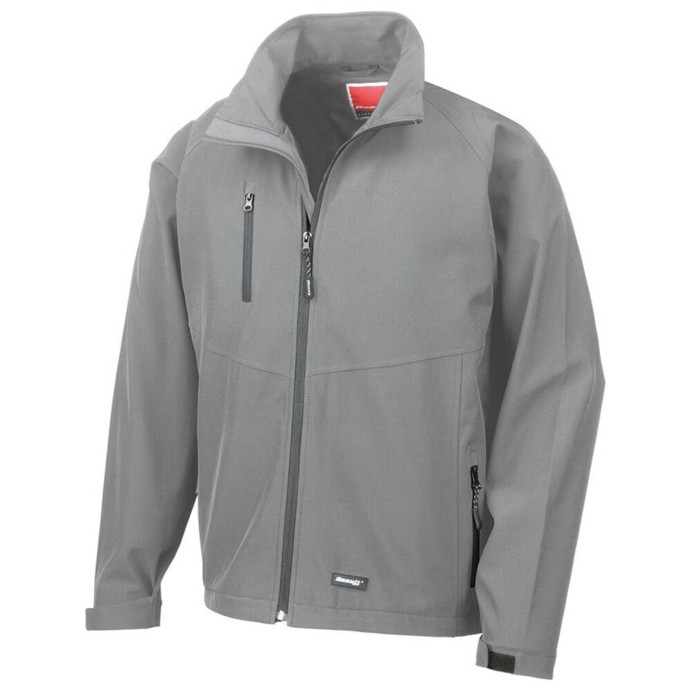 Result Mens Soft Shell Jacket / Silver Gray
